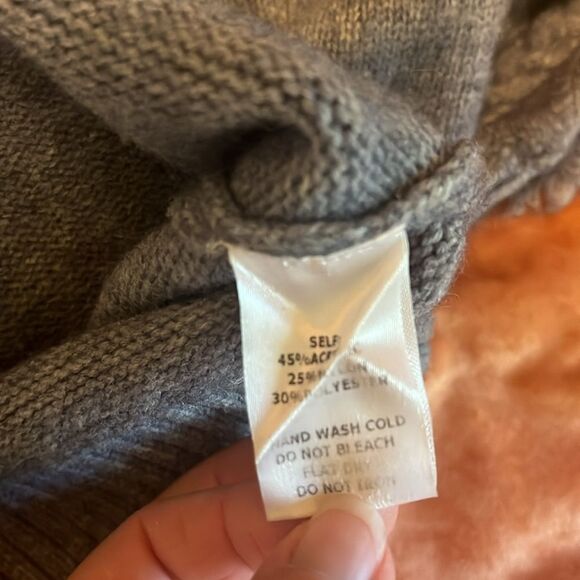 Anthropologie Blue-Gray Scoop Neck Sweater S - Picture 7 of 7